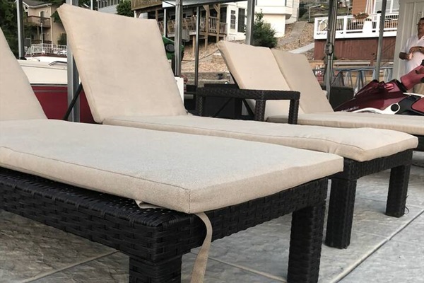 Guests have access to dock for swimming, kayaking, and paddle-boarding. There is plenty of resort styles lounge chairs. Owners share the dock with you when they are home. 