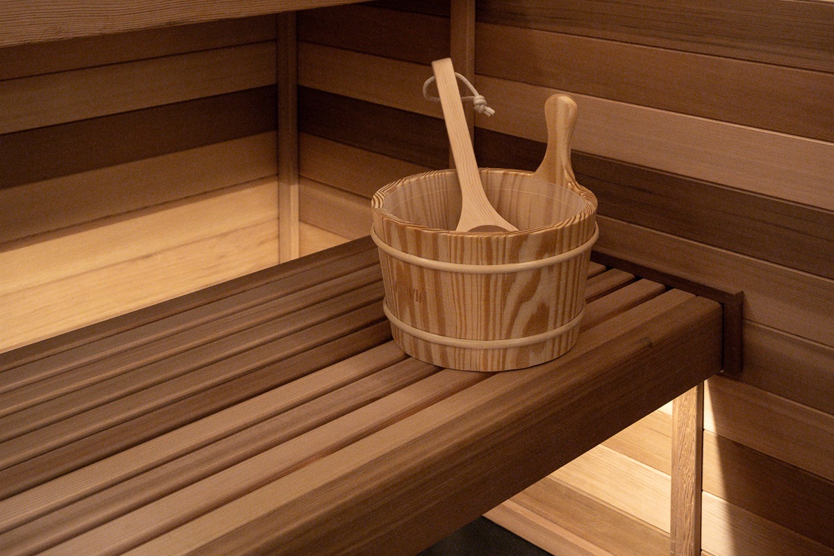 Main floor indoor sauna