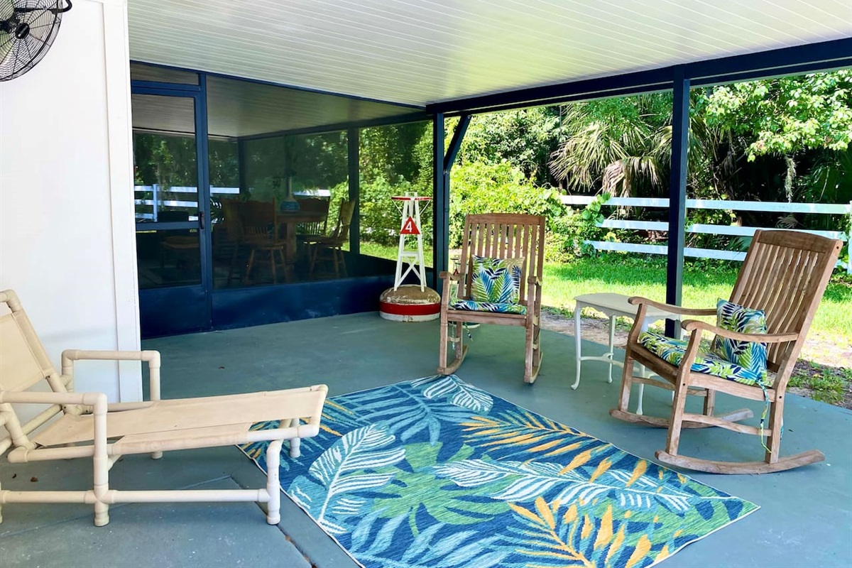 Nice outdoor patio to enjoy your morning coffee or evening night cap!  