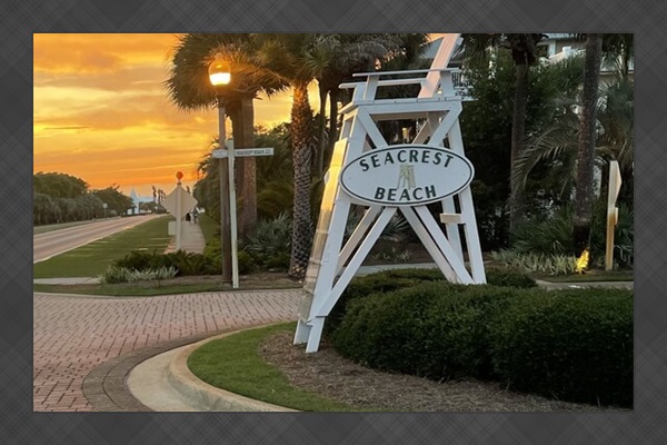 Seacrest beach community entrance