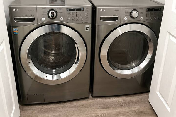In-unit washer and dryer for convenient laundry during your stay.