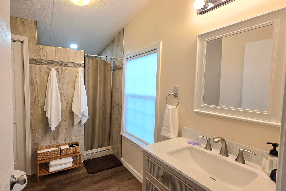 Master Bathroom with Large Shower