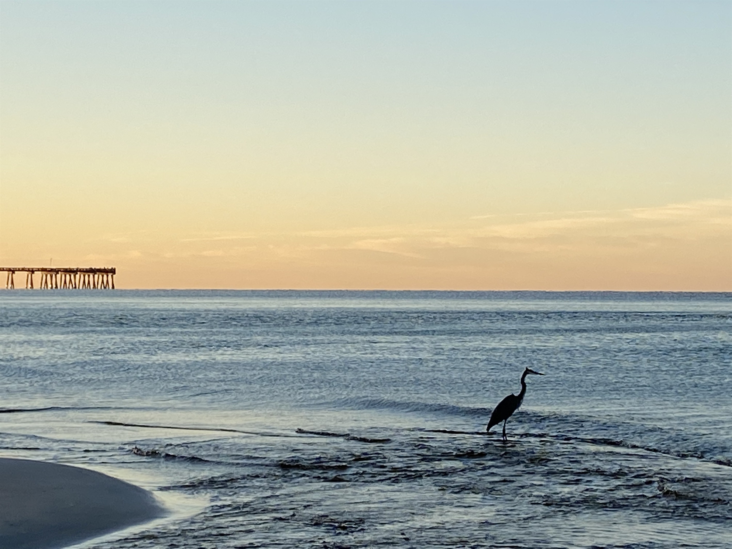 Pier view south of EBR