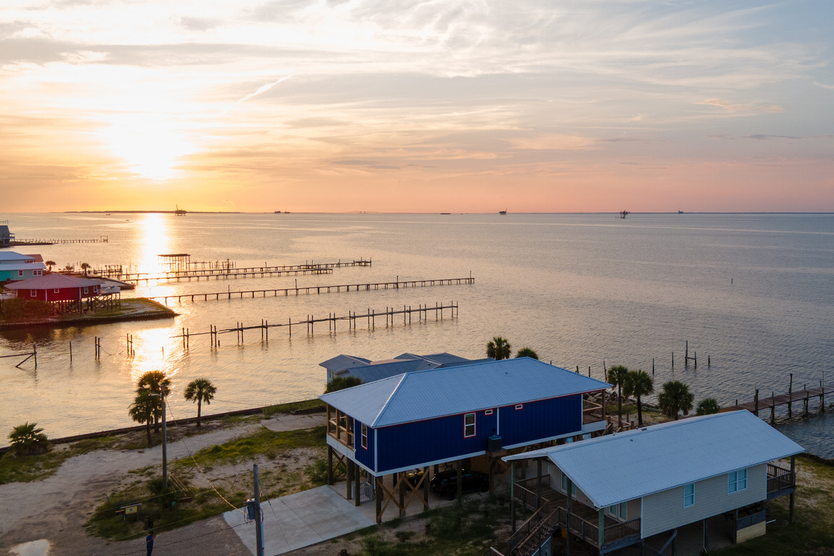 Sunset on bay