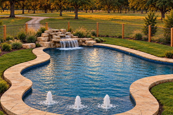 Rendering of finished fence and landscaping