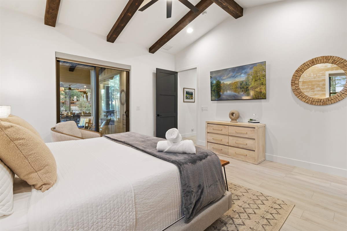 Private access to back deck