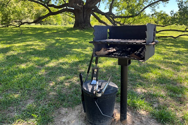Charcoal campfire grill