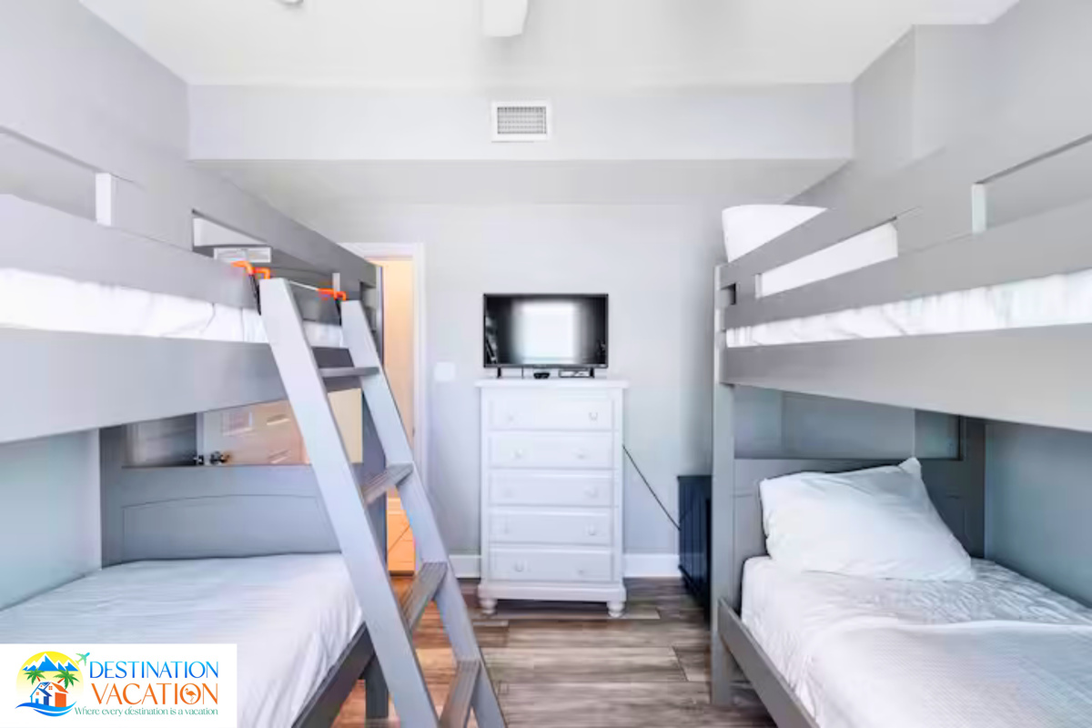 Comfortable bunks make room for everyone.