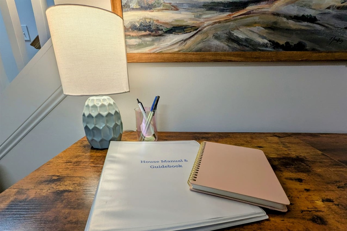Writing desk close-up