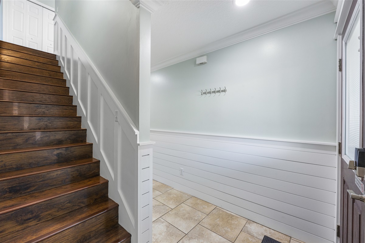 Stairway view from main floor