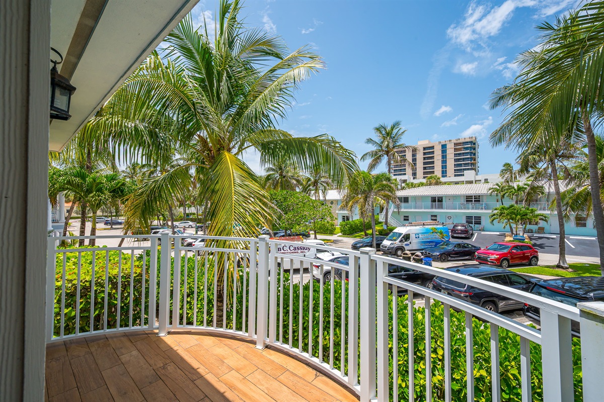 Private Balcony Views from the king bedroom