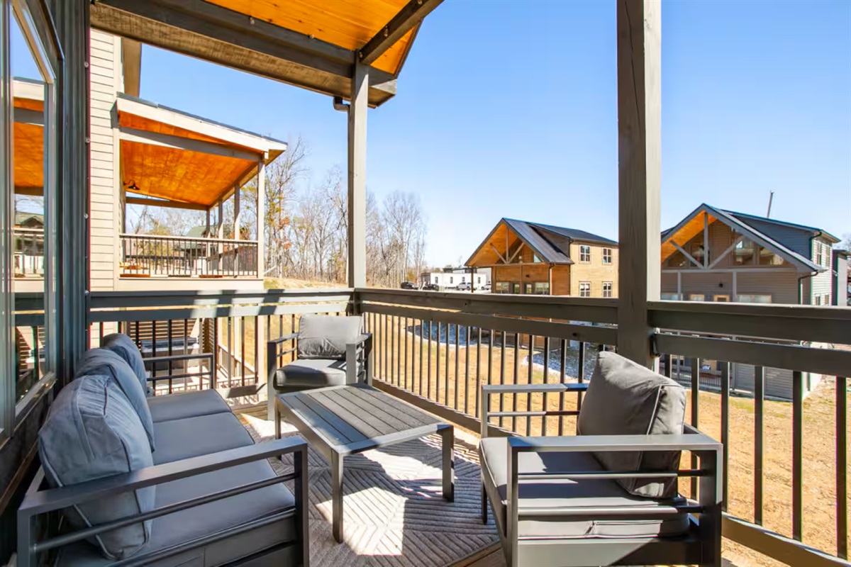 Comfy outdoor seating