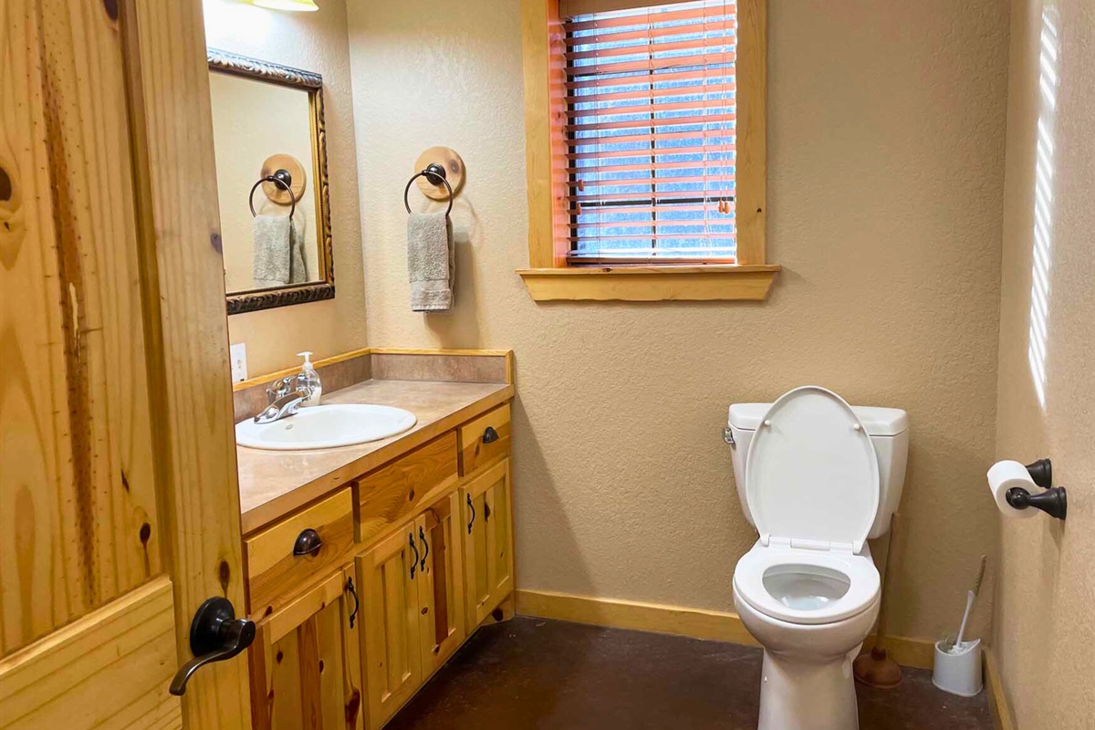 Extra bathroom for convenience during your stay.