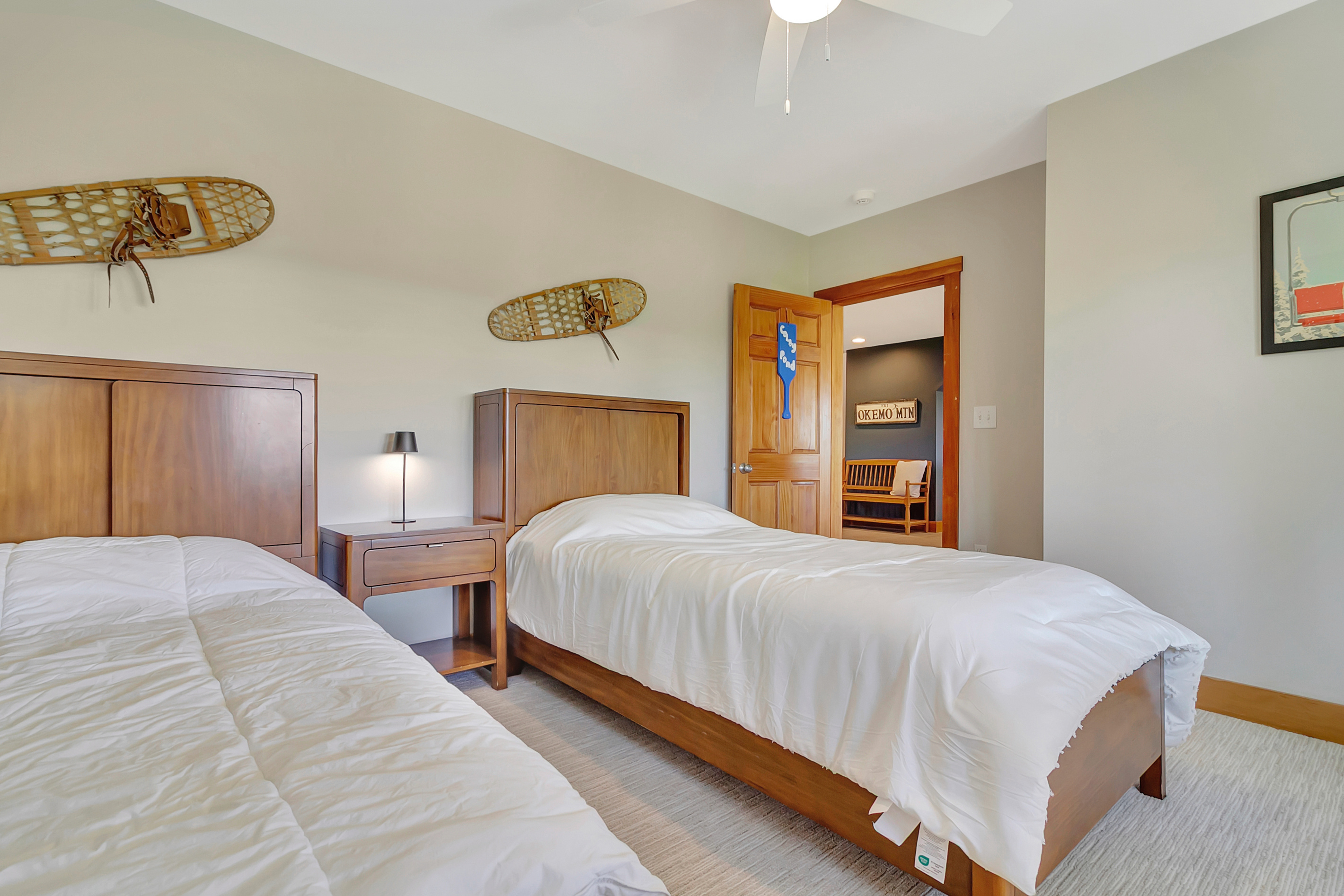 Two twin beds