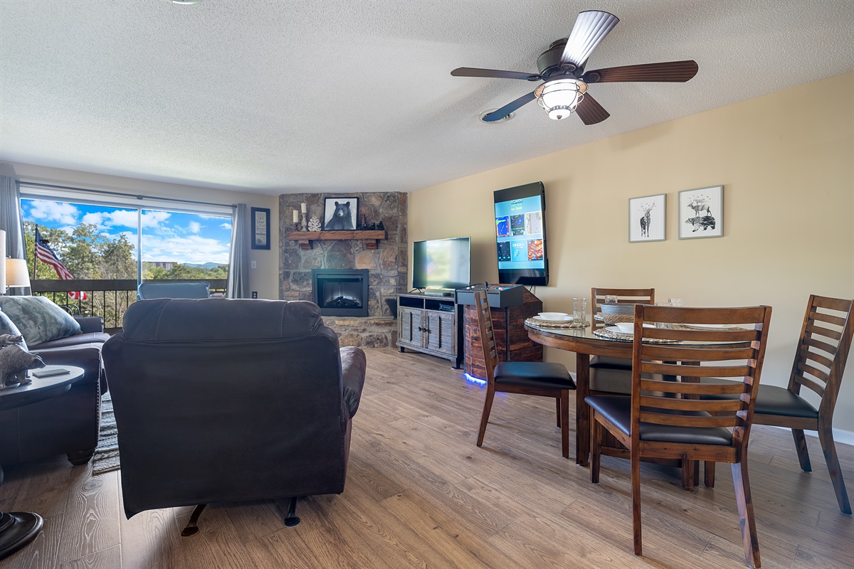 Step into the main living area.