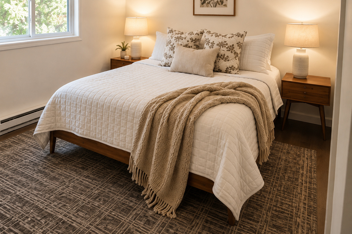Cozy primary bedroom