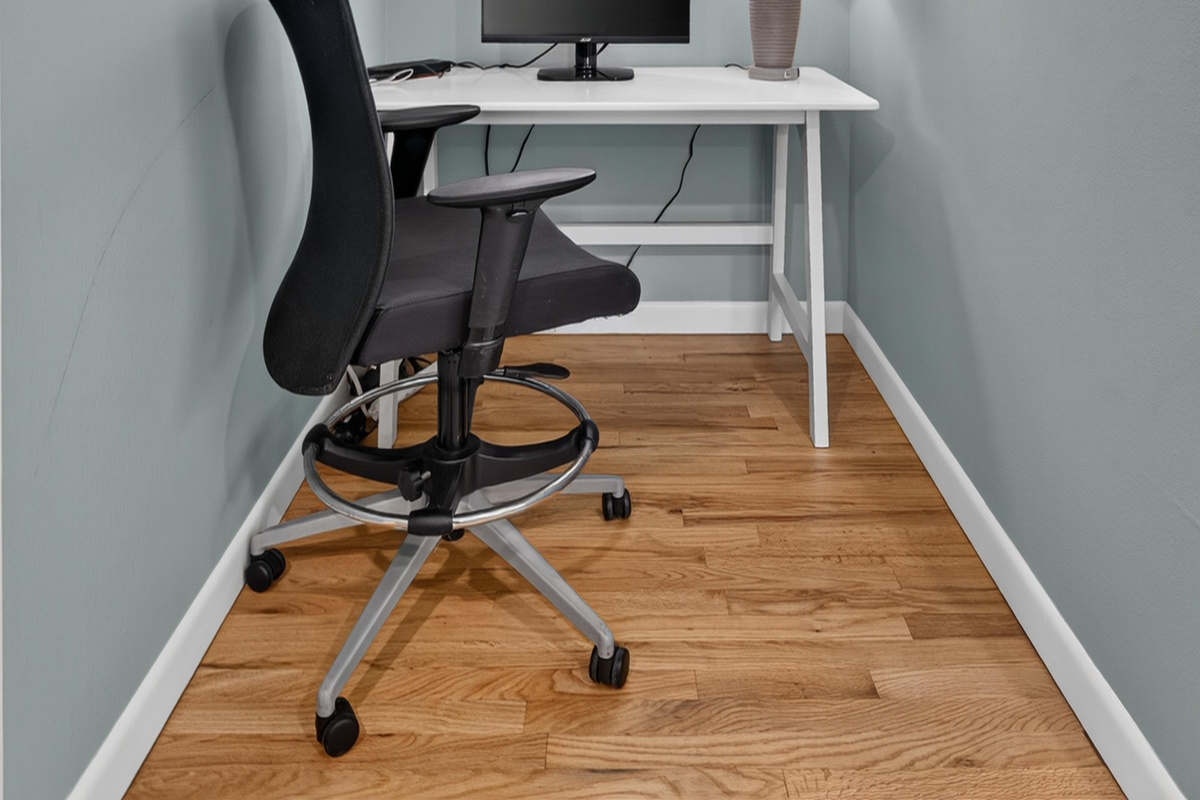 Private desk area offering a quiet place to work or study.