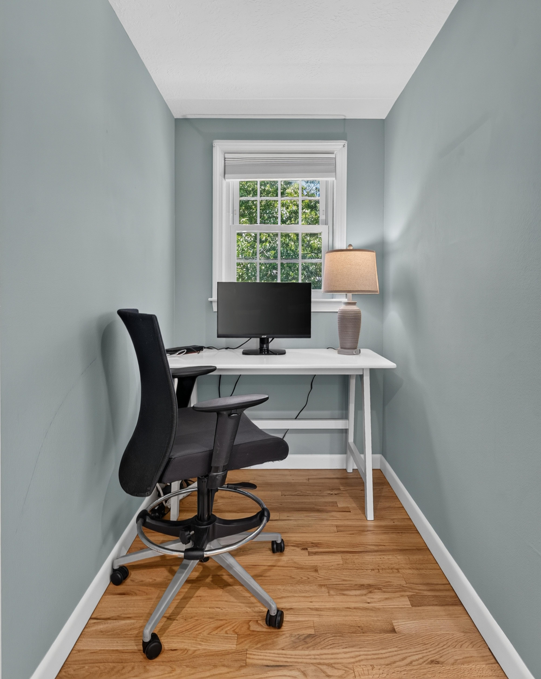 Private desk area offering a quiet place to work or study.