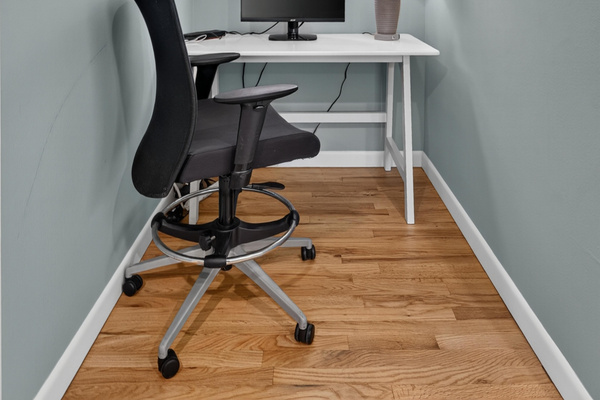 Private desk area offering a quiet place to work or study.