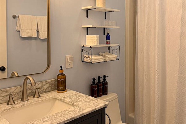 First floor bathroom, shared by bedrooms 2 and 3