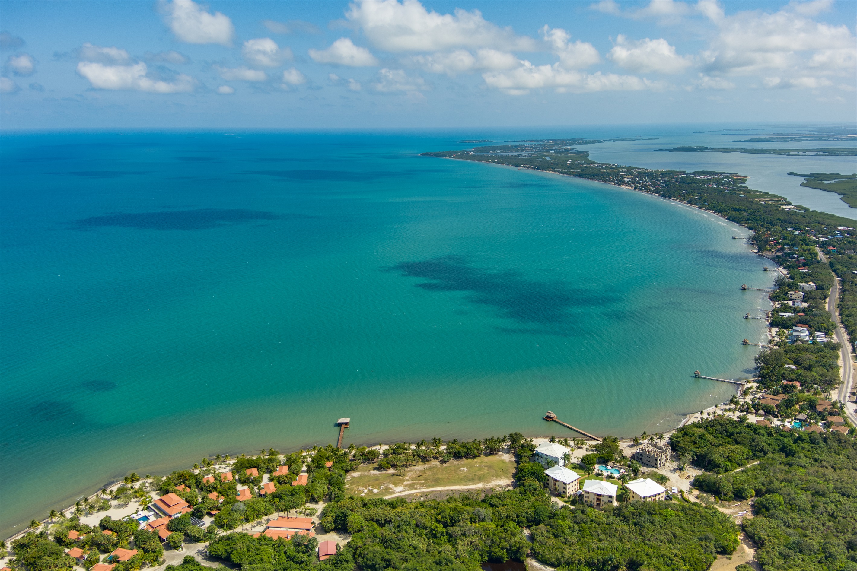 Aerial View of Placencia