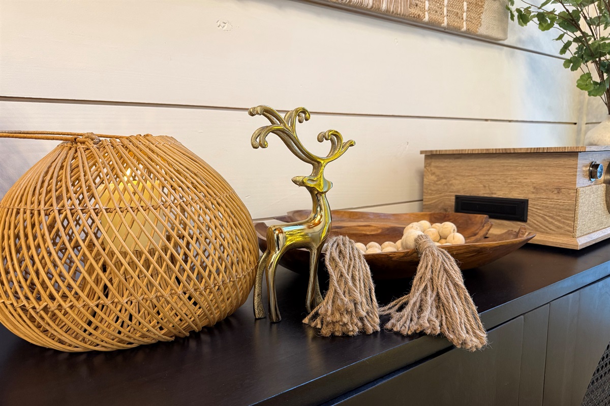 Our cabins is twinkling and tree is glowing