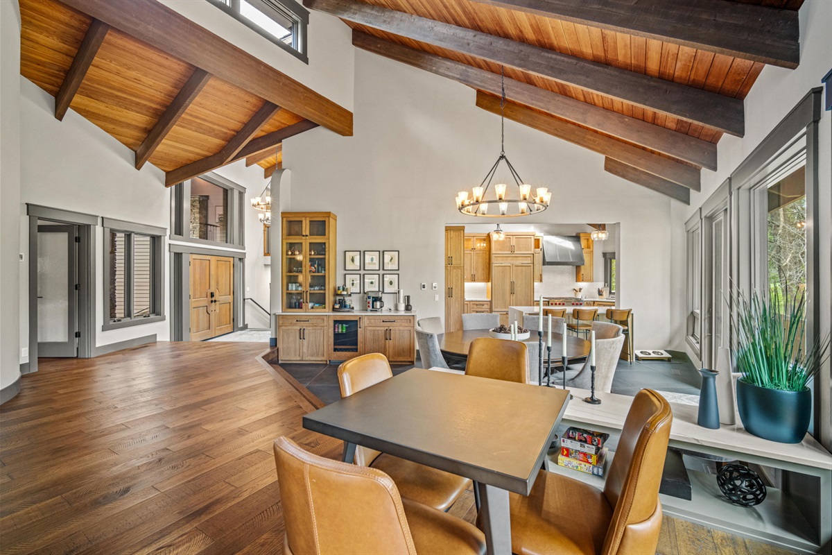 Card table & dining area
