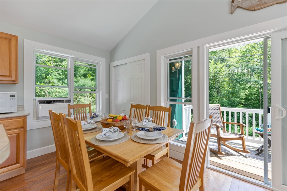 Enjoy family style dining as well....while also enjoying the ocean breeze:)