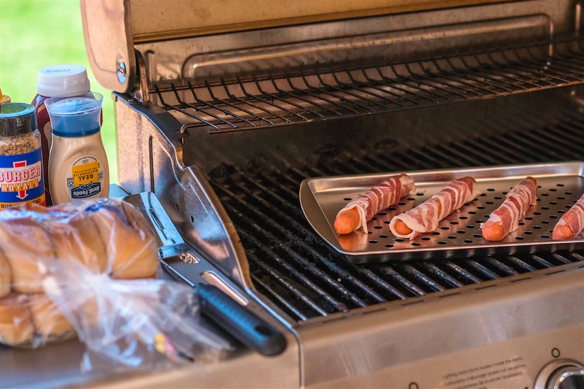 Stop by the Fry's grocery down the street for your favorite BBQ ingredients. Especially in the winter, Arizona usually has great outdoor dining weather!