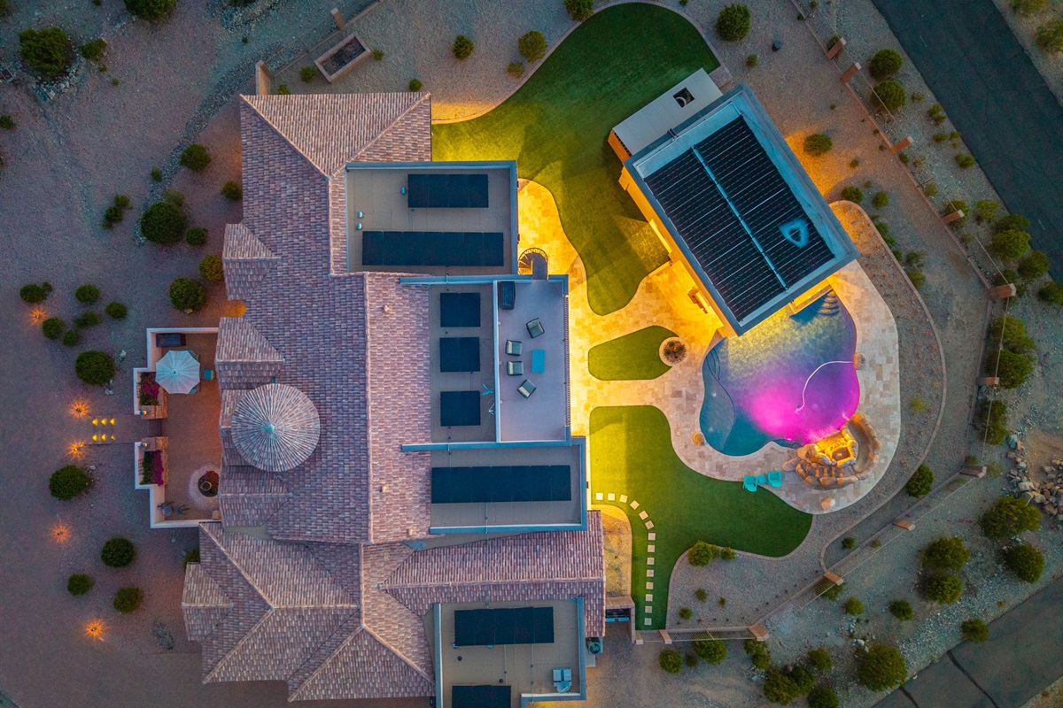 Wide Exterior View of the Entire Property.