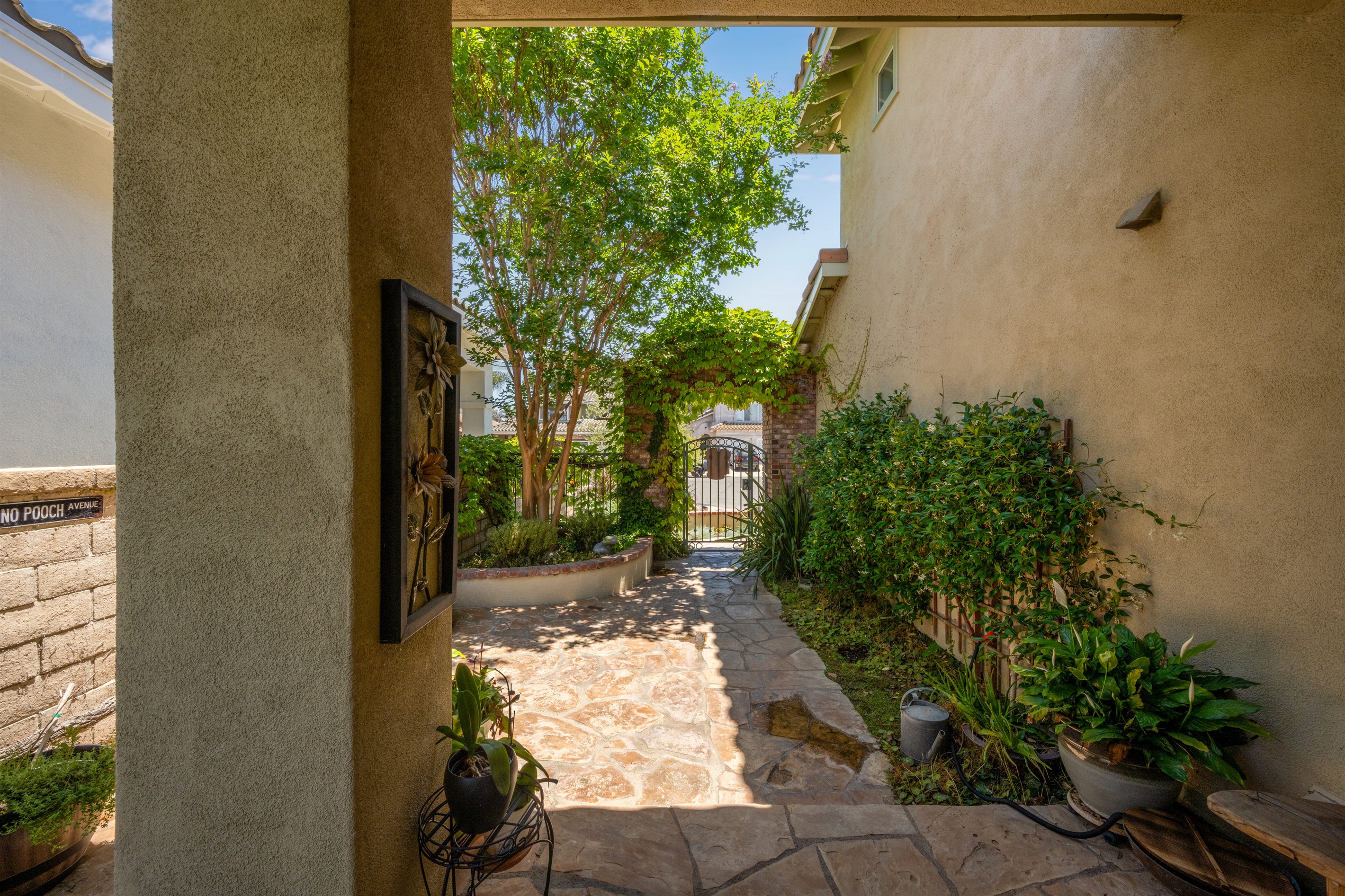Front Courtyard, view from the front door.