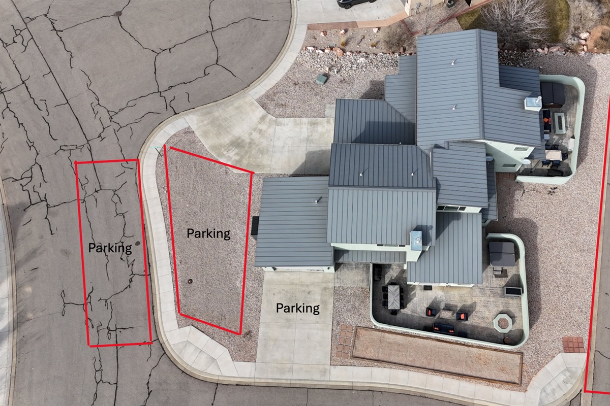 Plenty of parking for all of your toys.