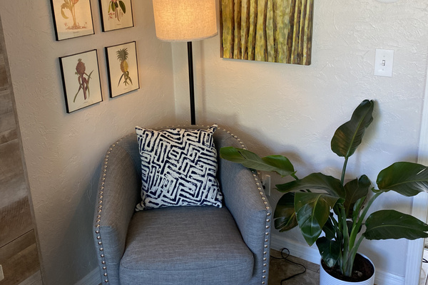 Reading chair in the living room