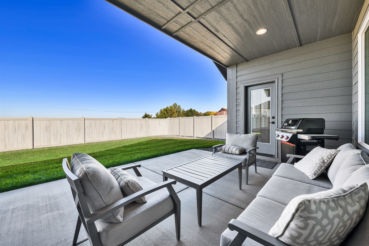 Backyard and patio