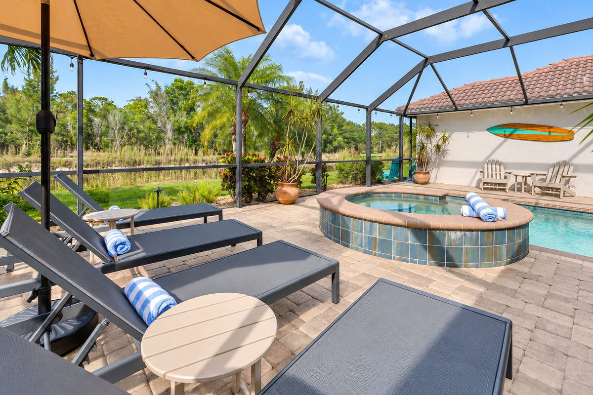 Vacation is better poolside—especially when it’s your private oasis