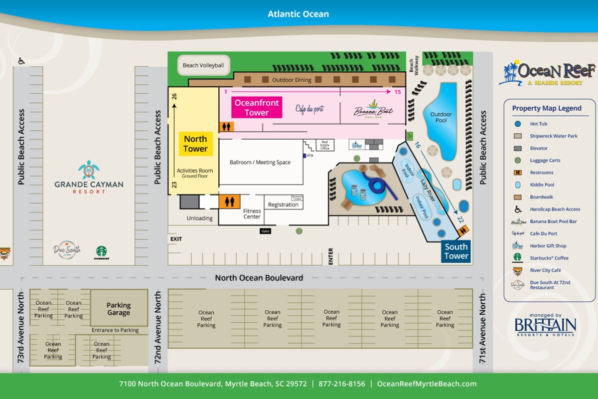 Map of Ocean Reef Resort