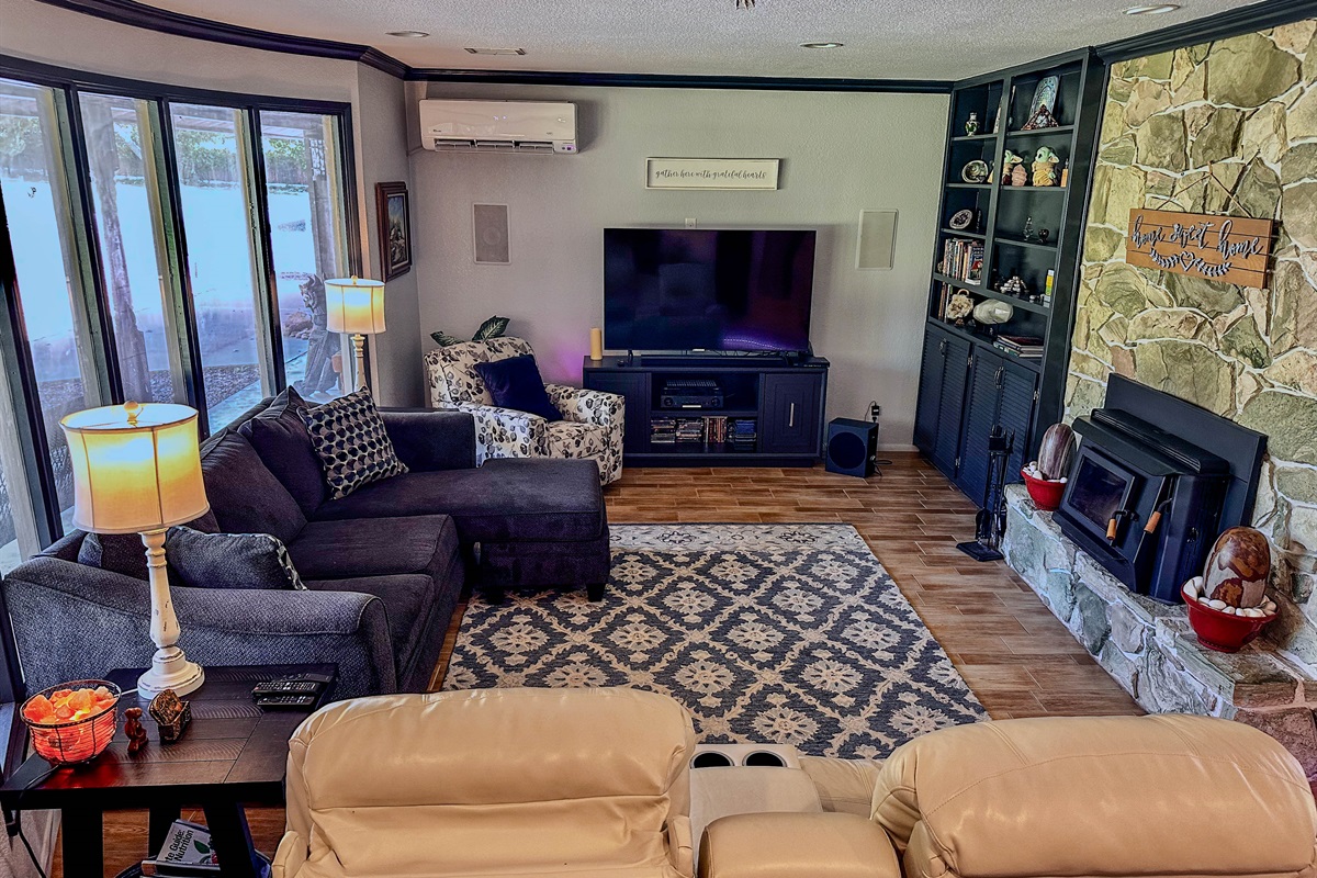 Living Room with Fire Place/Stove