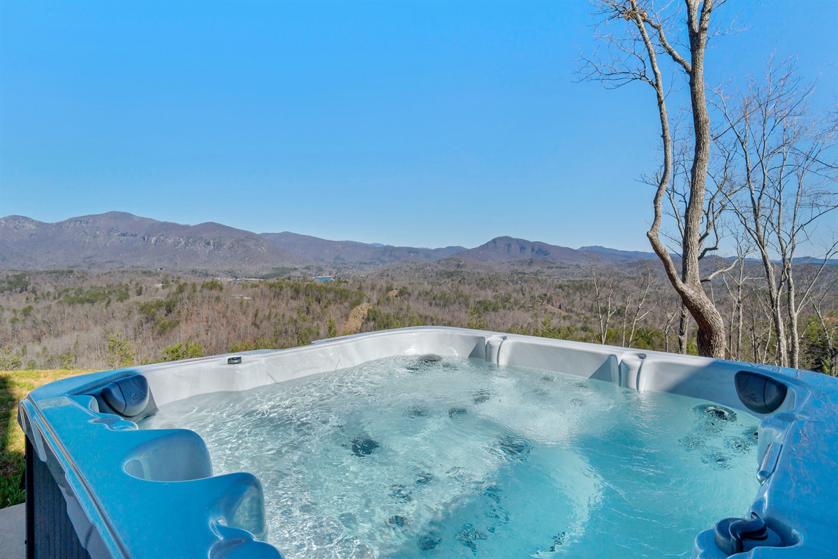 Relax in the hot tub
