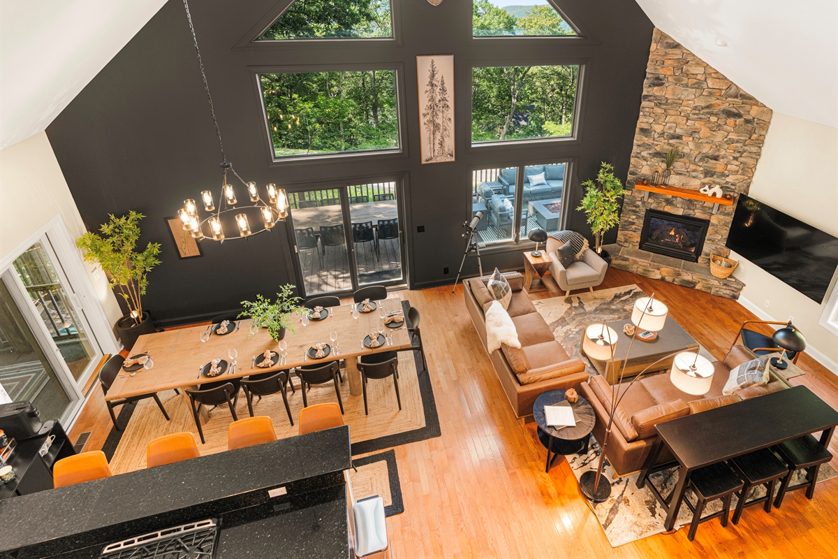 Curated comfort: rich textures, modern art, and plush seating made for real relaxation
