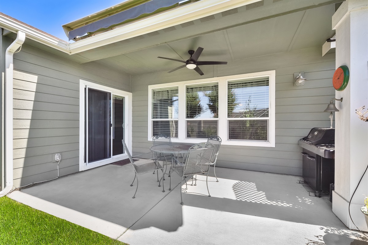 Backyard patio