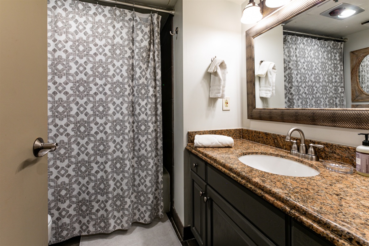 Well appointed bathroom