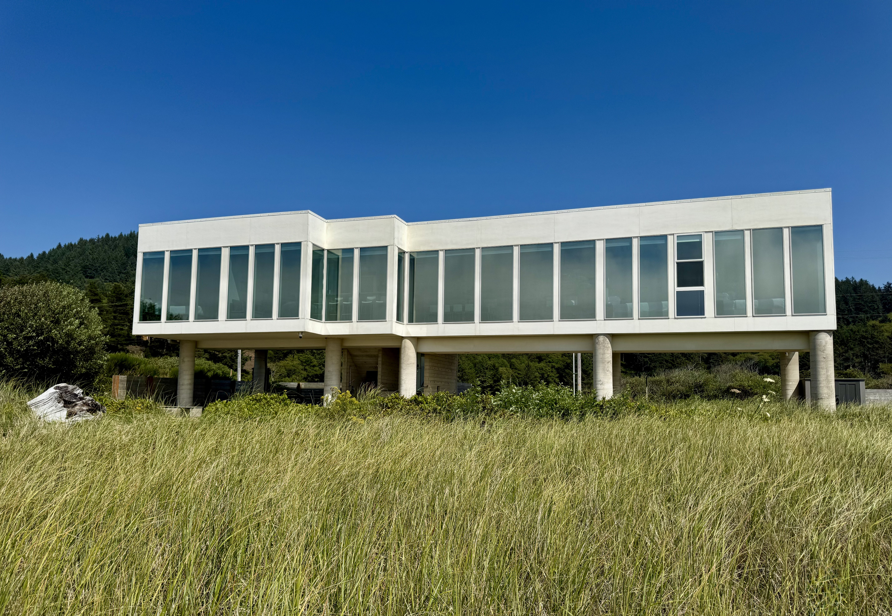 Beachfront with less than 50’ walk to sandy beach