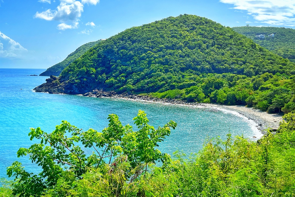This is a glimpse of the beach from the pool deck.