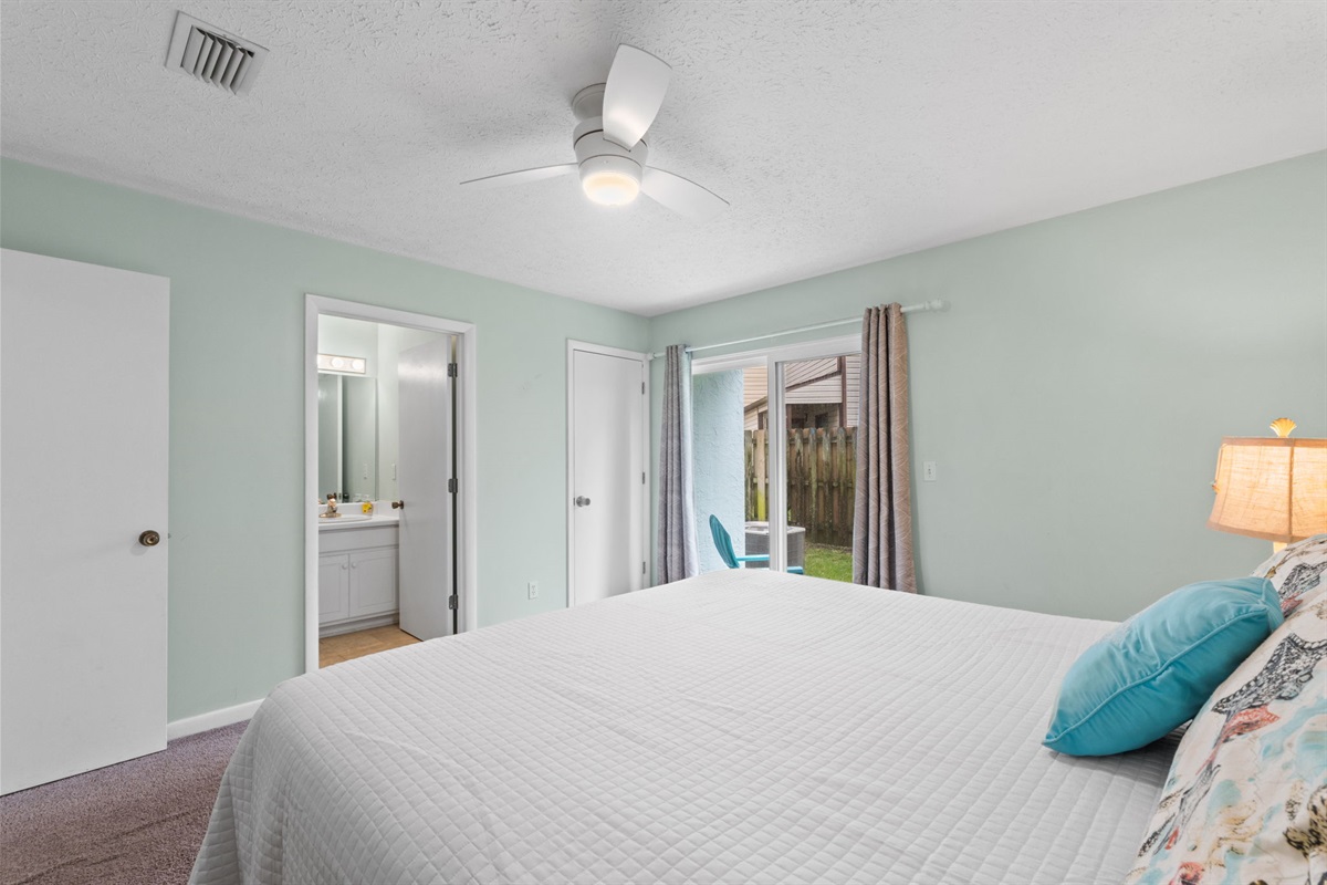Master Bedroom with King Sized Bed