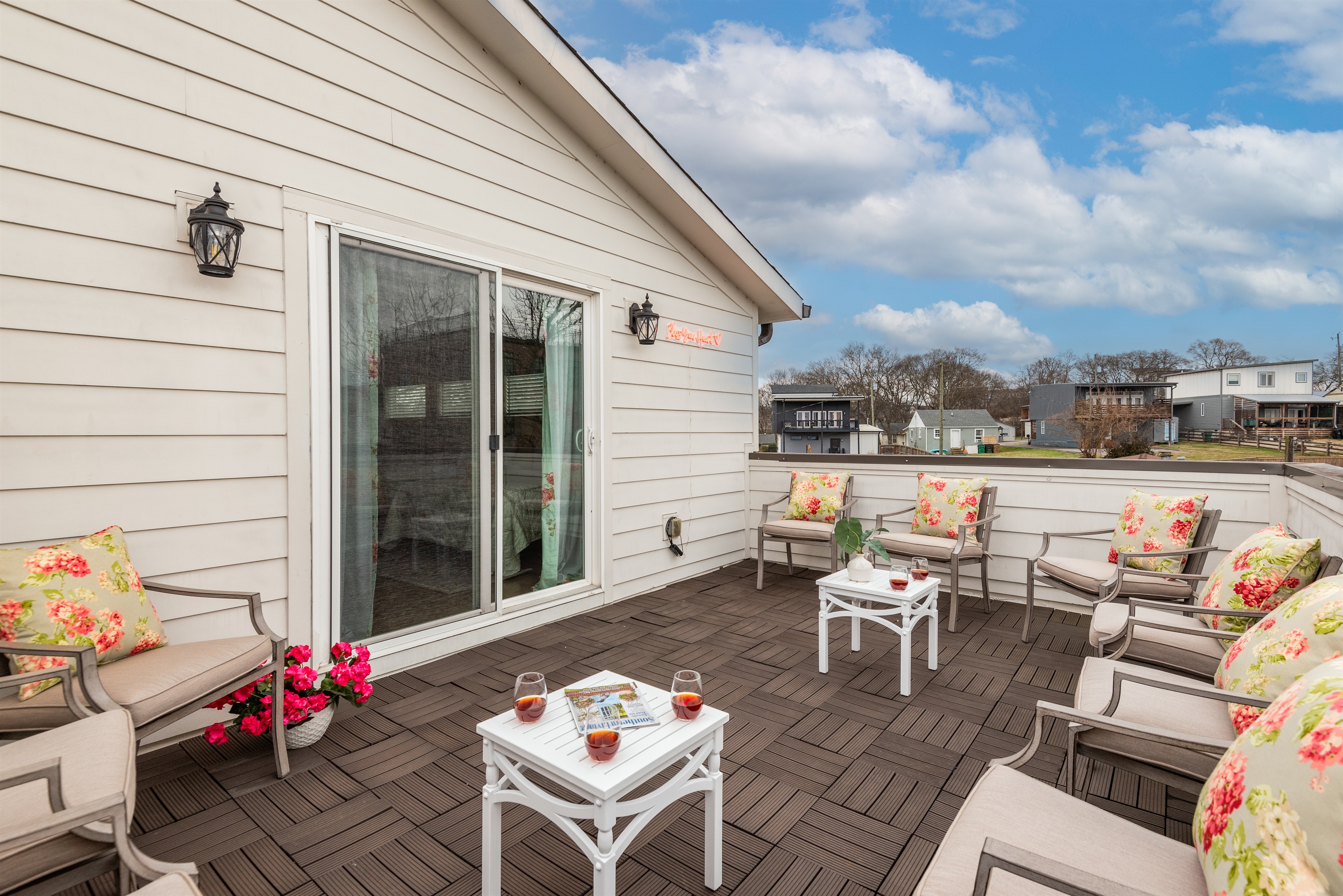 Spacious Balcony Cushion Seating