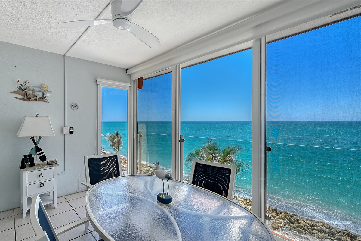 South view and sliding doors with clear panels for photography