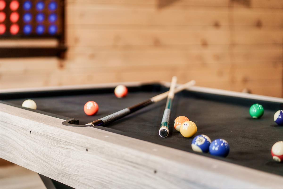 Game Room with pool table