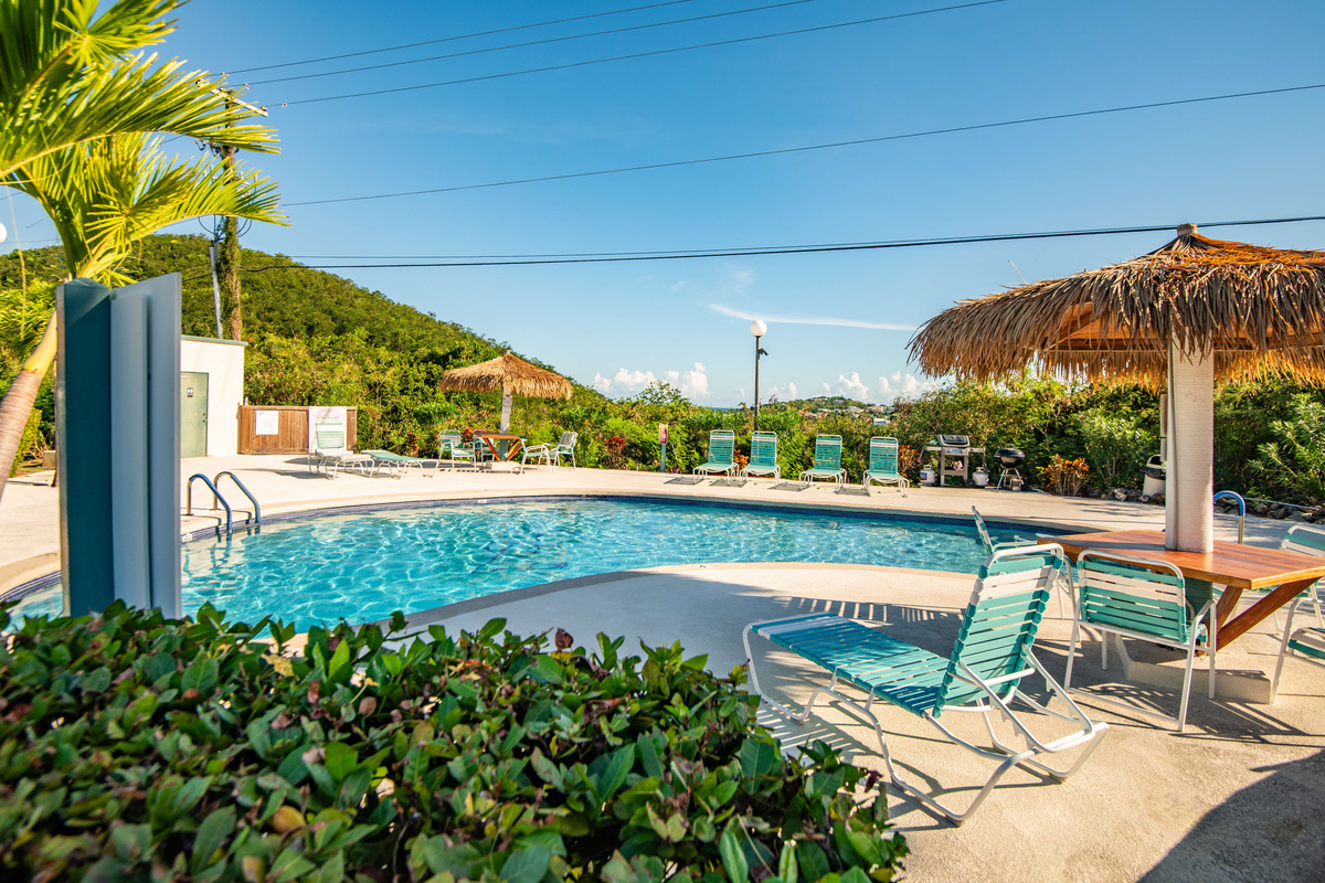 The second pool, down the hill next to Sudi's Restaurant.