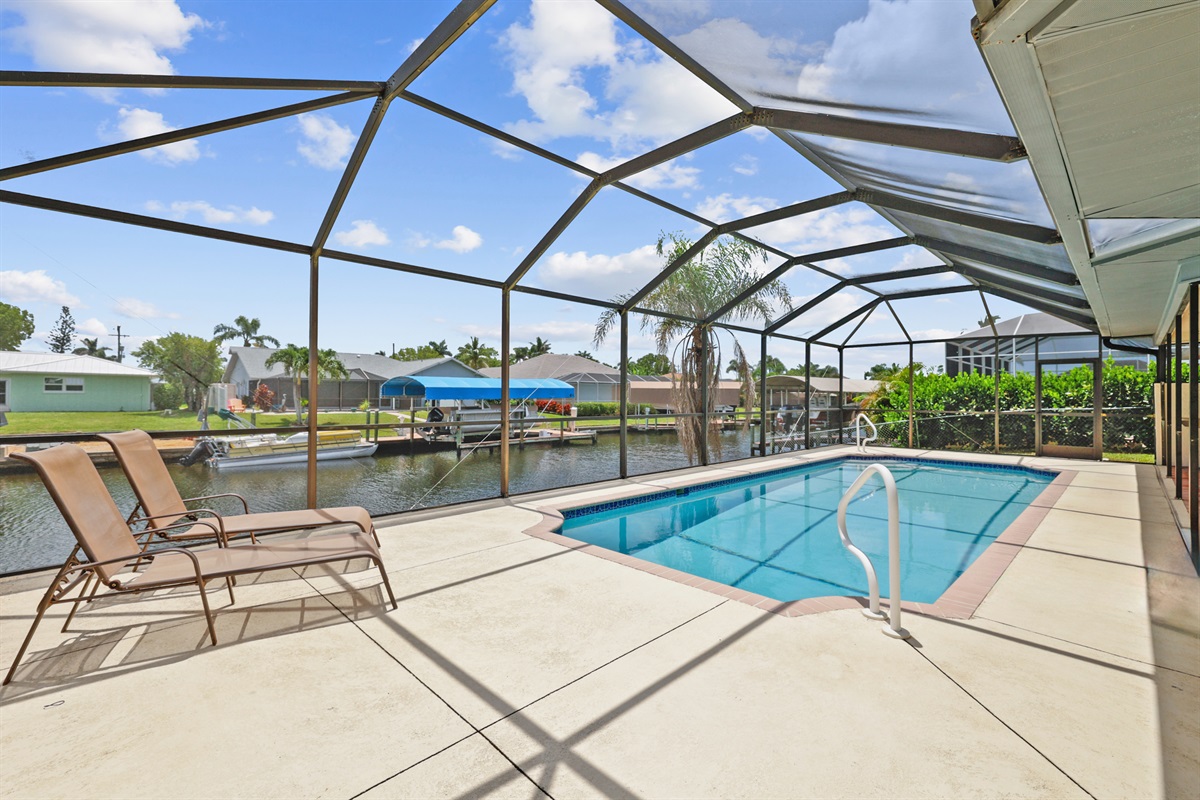  Dive into bliss in this sparkling heated pool
