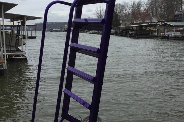 Wet Step Ladder on the dock